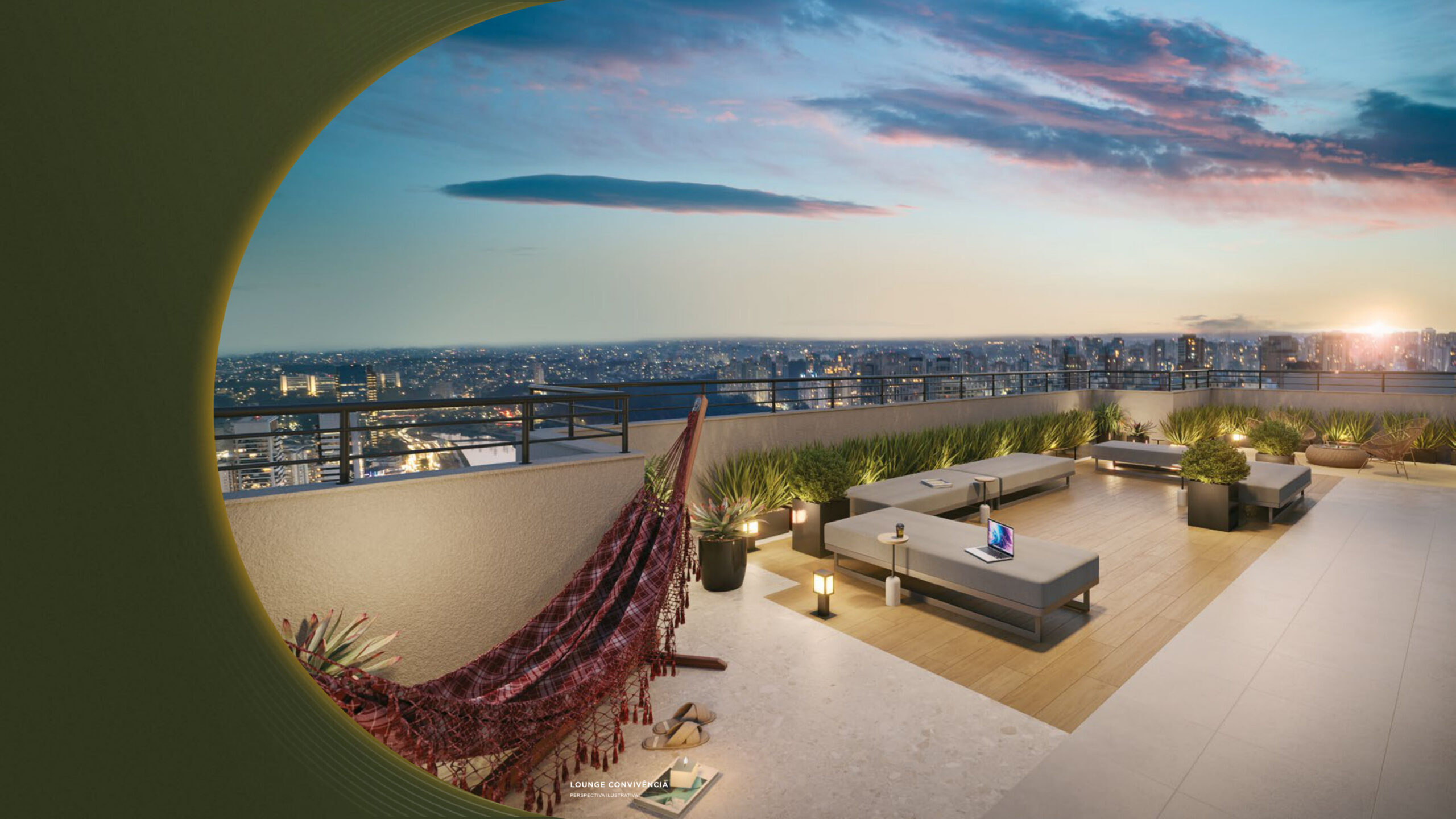 Lounge rooftop ilustrativa